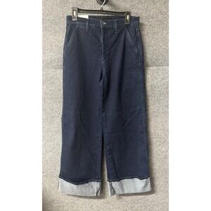 Joes Jeans Womens 29 Magical Wide Leg Cuffed Cropped Denim High Retro Y2K  R16